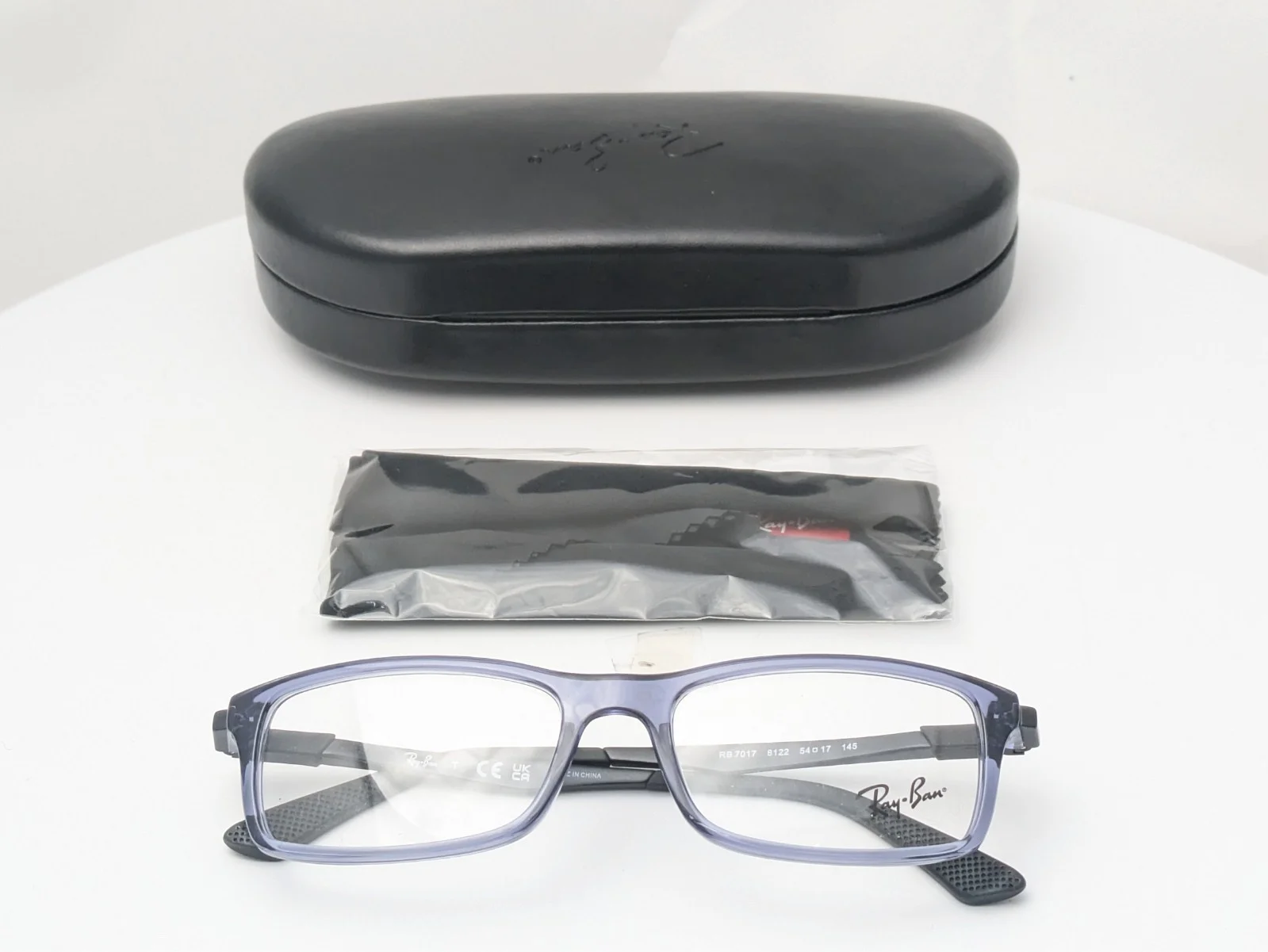 Ray-Ban RB 7017 8122 Dark Grey Striped Blue Men 2